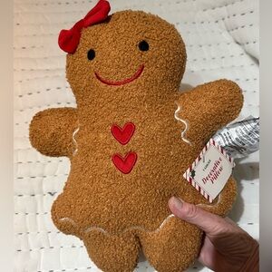 NEW Target Bullseyes Playground Gingerbread Girl Pillow